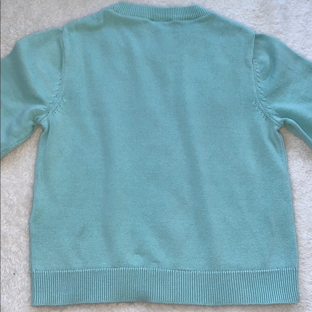 Vineyard Vines Blue Green Sweater 4T GUC Beach Shells Sailboat - Picture 8 of 10